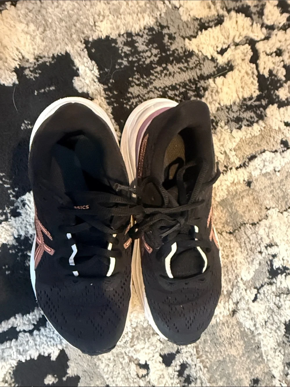 Saucony Black Sneakers with Pink and Purple Accents
